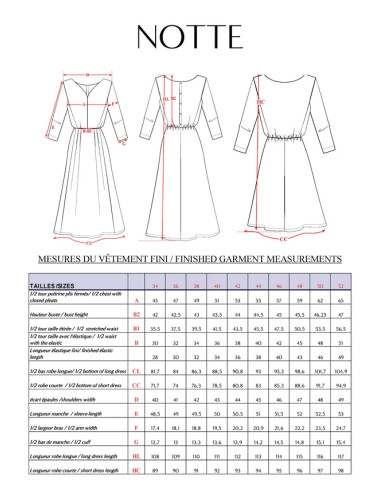 Notte Dress Pattern - Maison Fauve