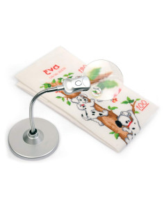 Magnifying glass on table with LED lighting Purelite