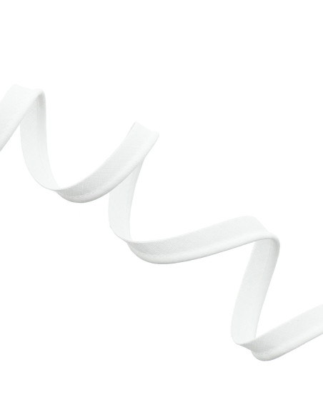 All-textile piping 10 mm - White