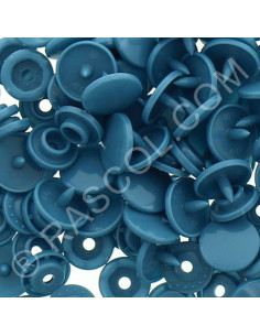 Pack of 25 KAM round resin snaps - Petrol blue