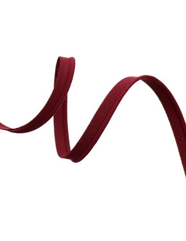 All-textile piping 10 mm - Bordeaux