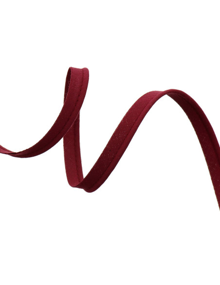 All-textile piping 10 mm - Bordeaux