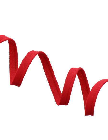 All-textile piping 10 mm - Red