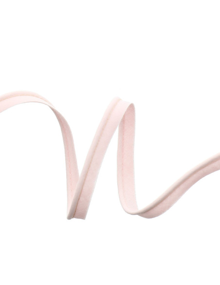 All-textile piping 10 mm - Pale pink