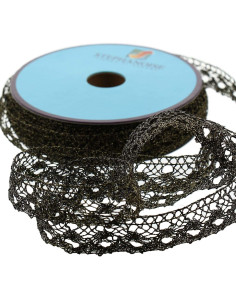 Lurex lace - Gold and black