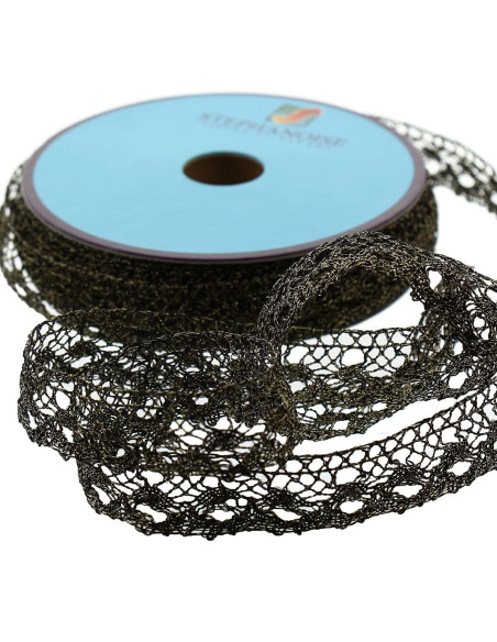 Lurex lace - Gold and black