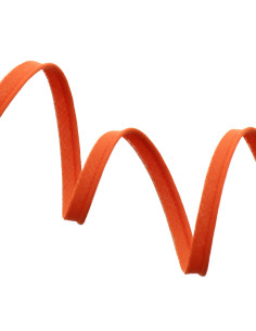 All-textile piping 10 mm - Bright orange