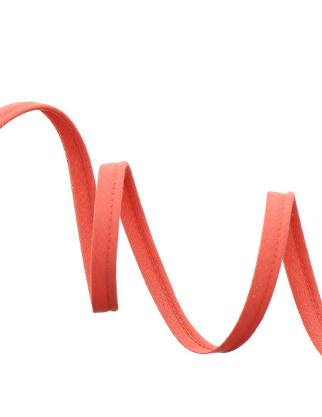 All-textile piping 10 mm - Coral