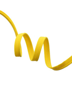 All-textile piping 10 mm - Yellow