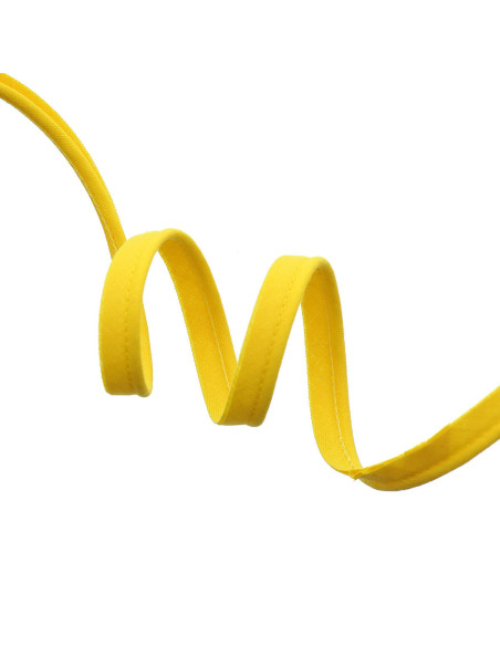 All-textile piping 10 mm - Yellow