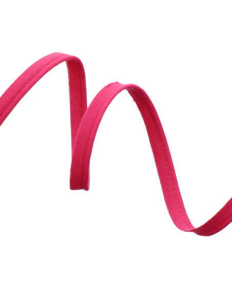All-textile piping 10 mm - Fuchsia