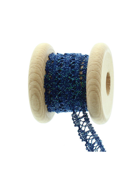 Iridescent lace - Navy blue