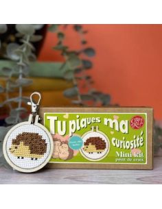 Mini cross-stitch embroidery kit - You pique my curiosity