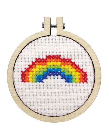 Mini cross-stitch embroidery kit - Love is love