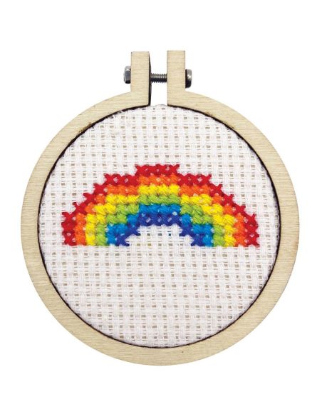 Mini cross-stitch embroidery kit - Love is love