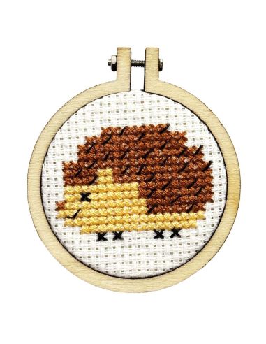 Mini cross-stitch embroidery kit - You pique my curiosity
