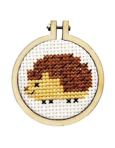 Mini cross-stitch embroidery kit - You pique my curiosity