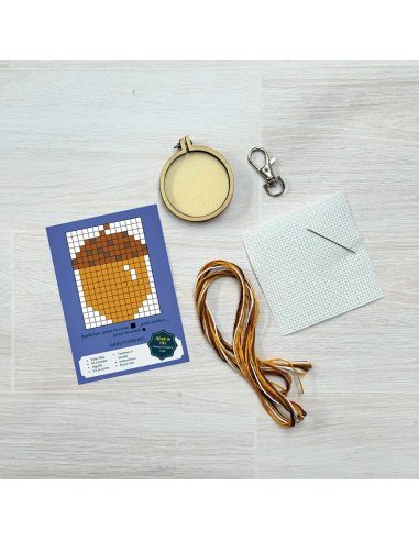 Mini cross-stitch embroidery kit - Stop goofing off