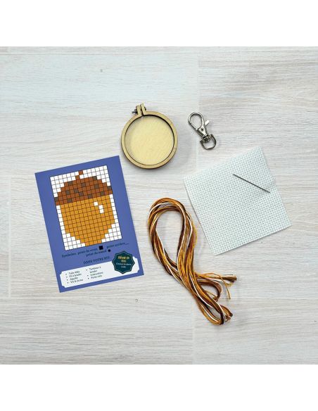 Mini cross-stitch embroidery kit - Stop goofing off