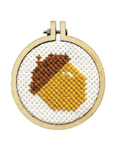 Mini cross-stitch embroidery kit - Stop goofing off