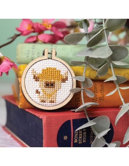 Mini cross-stitch embroidery kit - Don't be mean!