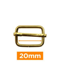 Premium sliding buckle - Gold 20 mm