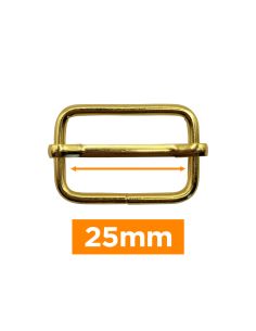 Premium sliding buckle - Gold 25 mm