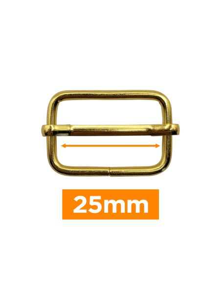 Premium sliding buckle - Gold 25 mm