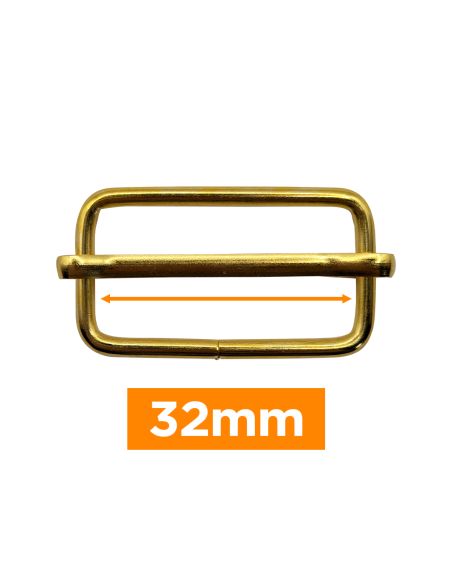 Premium sliding buckle - Gold 32 mm