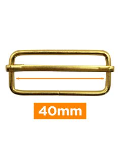 Premium sliding buckle - Gold 40 mm