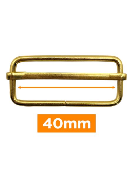 Premium sliding buckle - Gold 40 mm