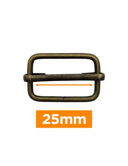Premium sliding buckle - Bronze 25 mm