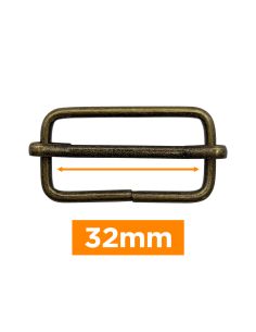 Premium sliding buckle - Bronze 32 mm