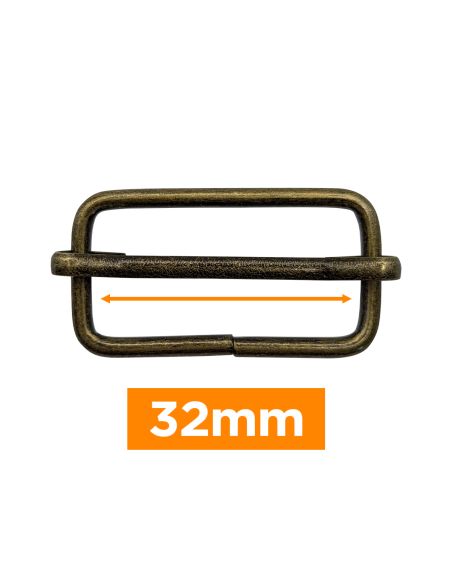 Premium sliding buckle - Bronze 32 mm