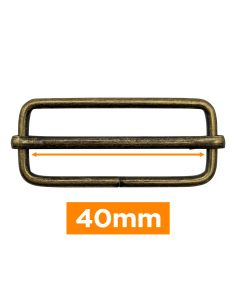 Premium sliding buckle - Bronze 40 mm
