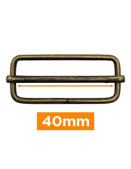 Premium sliding buckle - Bronze 40 mm