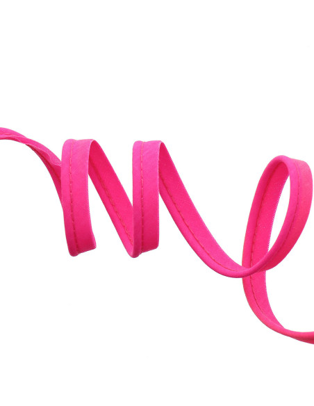 All-textile piping 10 mm - Fluorescent pink
