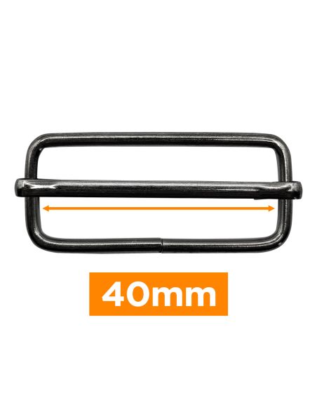 Premium sliding buckle - 40 mm gunmetal