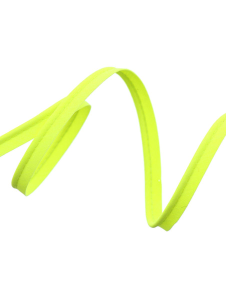 All-textile piping 10 mm - Fluorescent yellow