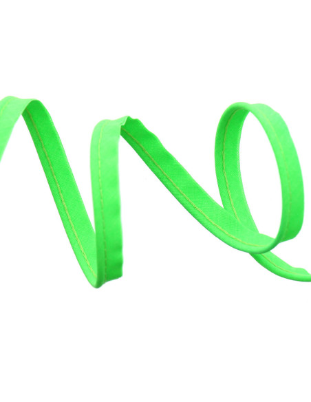 All-textile piping 10 mm - Fluorescent green