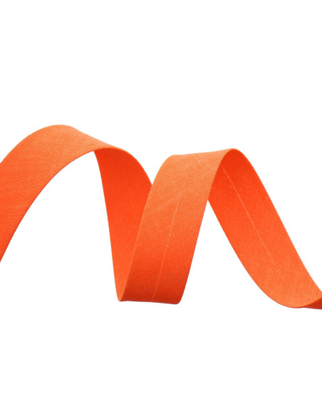 Fluorescent orange all-textile bias
