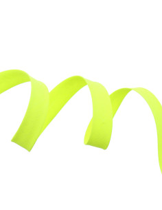 Fluorescent yellow all-textile bias