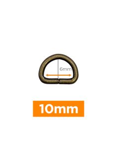 Premium D-ring - Bronze 10 mm