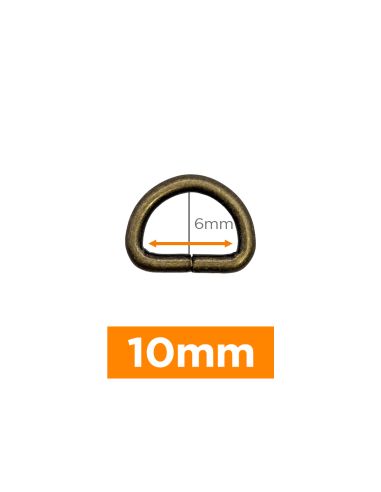 Premium D-ring - Bronze 10 mm