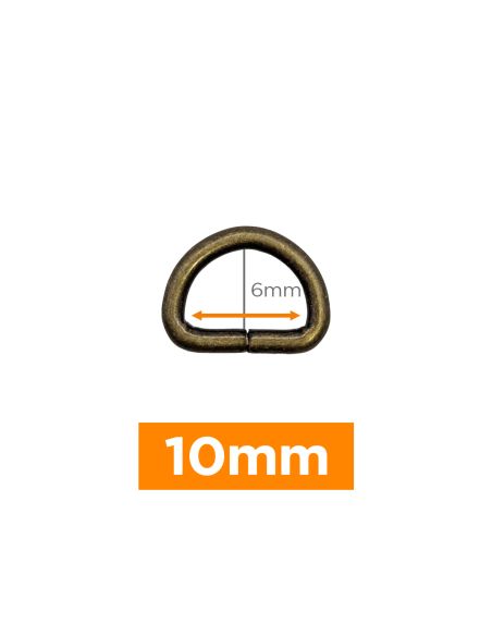 Premium D-ring - Bronze 10 mm