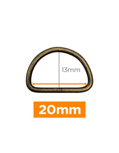 Premium D-ring - Bronze 20 mm