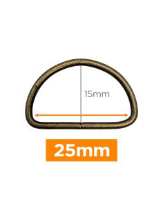 Premium D-ring - Bronze 25 mm