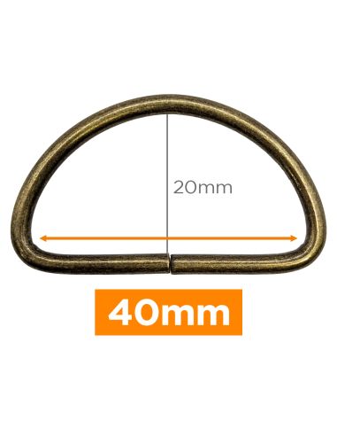 Premium D-ring - Bronze 40 mm