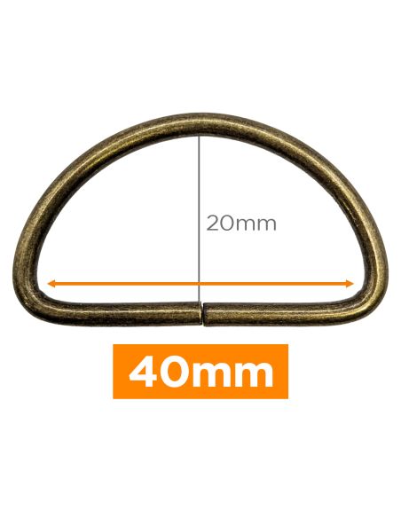 Premium D-ring - Bronze 40 mm