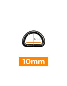 Premium D-ring - Gunmetal 10 mm